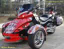 custom flames for Can am Spyder, just peel & stick apply from PowerSportsWraps.com
